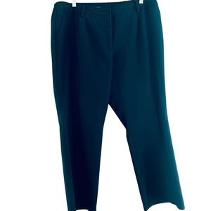 Talbots Heritage Pants Navy Blue Straight Leg Stretch Plus size 16 W Petite